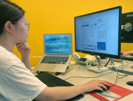 Nieuwe studieplekken met grote beeldschermen in REC-H