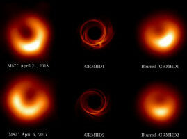 Gas bij zwart gat M87 spiraliseert tegen draairichting in