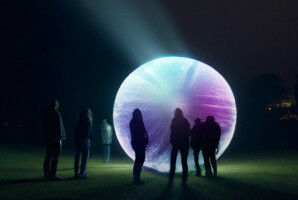 Student team presents enchanting light artwork at GLOW Festival